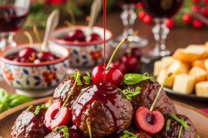When it comes to entertaining guests or hosting a casual get-together, the key to success is offering dishes that are both delicious and easy to serve. One such standout is Cherry Meatballs, a delightful fusion of sweet and savory flavors that never fails to impress. Whether you're planning a holiday party, a game day feast, or simply want to surprise your friends with something new, these cherry meatballs are the perfect crowd-pleasing appetizer. Why Cherry Meatballs? Cherry meatballs combine the rich, savory taste of seasoned meatballs with the burst of sweetness from fresh or preserved cherries. The contrast creates a unique flavor profile that appeals to a wide range of palates. Plus, they are incredibly versatile—suitable for both casual gatherings and more formal occasions. Ingredients You'll Need To prepare these irresistible cherry meatballs, assemble the following ingredients: For the Meatballs: 1 lb ground beef or turkey 1/2 cup breadcrumbs 1/4 cup grated Parmesan cheese 1 egg 2 cloves garlic, minced 1 small onion, finely chopped Salt and pepper to taste 1 tbsp chopped fresh parsley (optional) For the Cherry Sauce: 1 cup fresh or frozen cherries (pitted) 1/2 cup honey or brown sugar 1/4 cup balsamic vinegar 1 tbsp soy sauce (optional) 1 teaspoon cornstarch mixed with 2 tablespoons water (for thickening) A pinch of chili flakes (optional, for a spicy kick) How to Make Cherry Meatballs 1. Prepare the Meatballs: In a large bowl, combine ground meat, breadcrumbs, Parmesan, egg, garlic, onion, salt, pepper, and parsley. Mix until all ingredients are well incorporated. Shape the mixture into small meatballs, approximately 1 inch in diameter. 2. Cook the Meatballs: You can bake the meatballs at 400°F (200°C) for 15-20 minutes, or cook them on the stovetop in a skillet with a little oil until browned and cooked through. 3. Make the Cherry Sauce: In a saucepan, mix together the cherries, honey, balsamic vinegar, soy sauce (if using), and chili flakes. Bring to a simmer over medium heat. Simmer for around 10 minutes, stirring occasionally, until the cherries become tender and the sauce thickens. If you prefer a smoother sauce, blend it slightly with an immersion blender. Thicken the sauce with the cornstarch mixture, cooking for another minute until glossy. 4. Combine and Serve: Add the cooked meatballs to the cherry sauce. Toss gently to coat each meatball. Serve hot or warm, garnished with extra parsley or a sprinkle of crushed red pepper for added spice. Serving Suggestions Cherry meatballs are perfect served with: Toothpicks for easy appetizer servings A side of rice or quinoa for a more filling meal Fresh salad for a light, refreshing contrast Tips for Success Use quality cherries for the best flavor. Adjust the sweetness or acidity of the sauce to taste. Prepare the meatballs in advance and reheat them with the sauce before serving. Why You Should Try Them Not only are cherry meatballs delicious, but they also add a touch of elegance and surprise to your menu. Their vibrant color and unique flavor combination make them a conversation starter and a guaranteed hit at any gathering. For more exciting recipes and gaming-inspired party ideas, visit owngaming.co.uk. Whether you're planning a themed party or just want to elevate your appetizer game, we've got you covered!